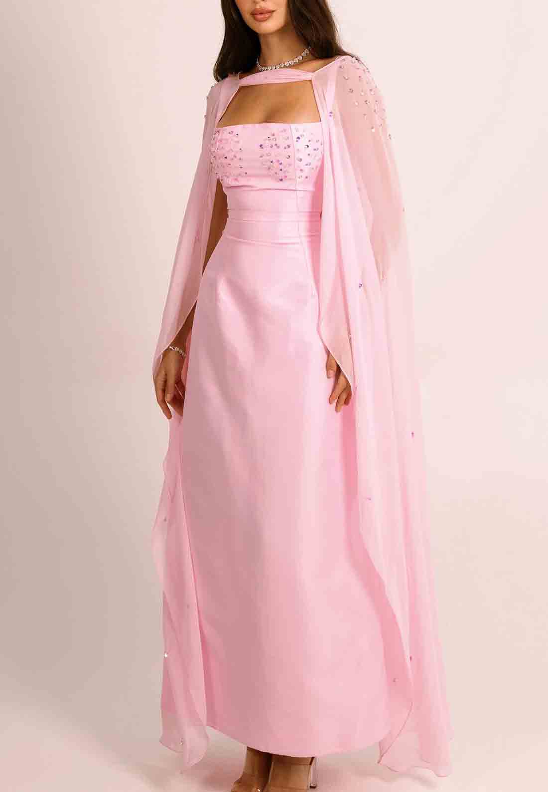 Red Spaghetti Straps Beading Sweetheart Mermaid Evening Gowns With Fea