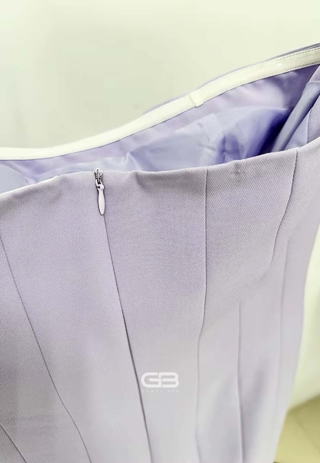 Violet Strapless Sheath Back Zipper Floor-Length Evening Gowns with Tassel