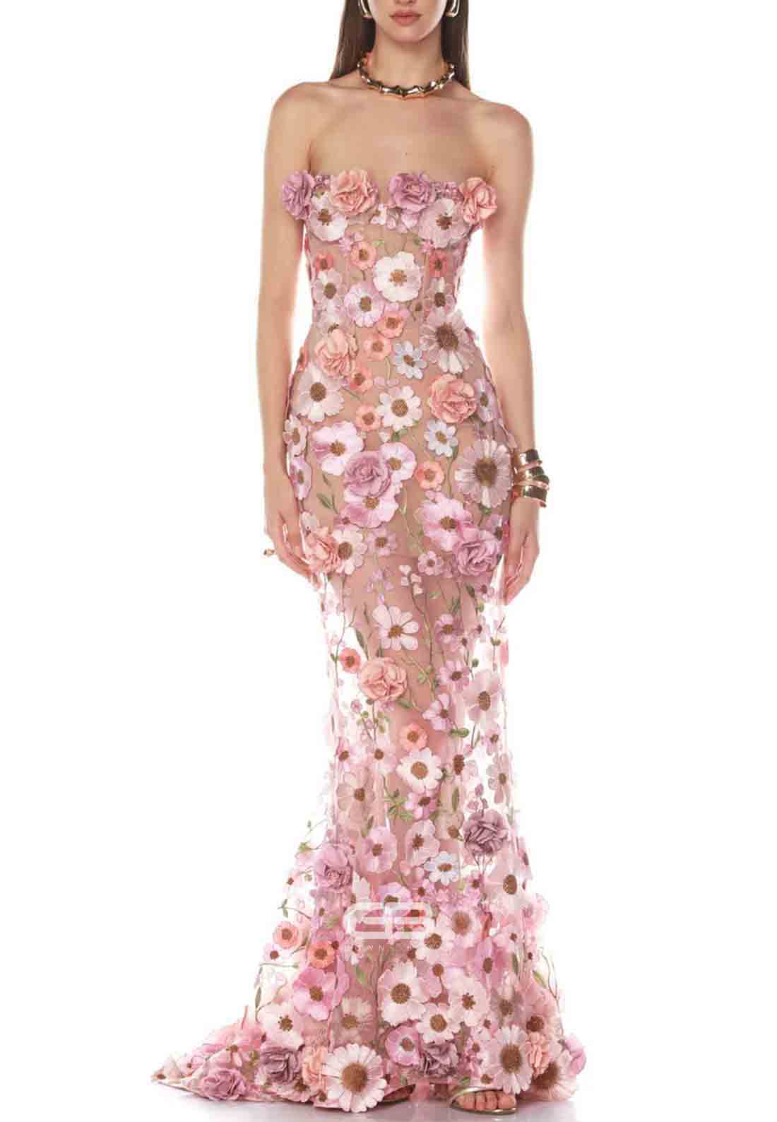 Red Spaghetti Straps Beading Sweetheart Mermaid Evening Gowns With Fea