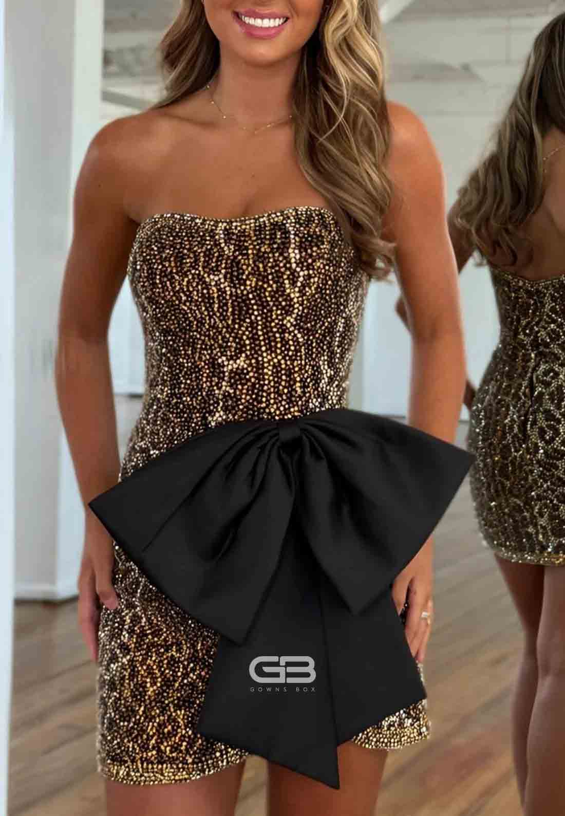 Luxurious Sheath Sweetheart Brown Leopard Print Short Homecoming Dress with Beading