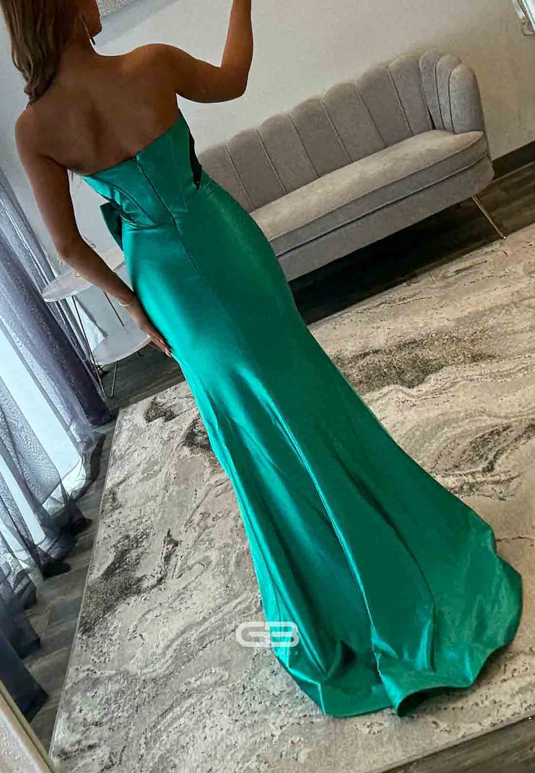 High Slit Sweetheart Strapless Mermaid Floor-Length Prom Dresses