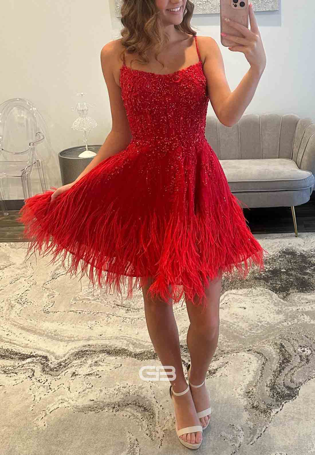 Gorgeous A-Line One Shoulder Blue Printed Short Homecoming Dress with 