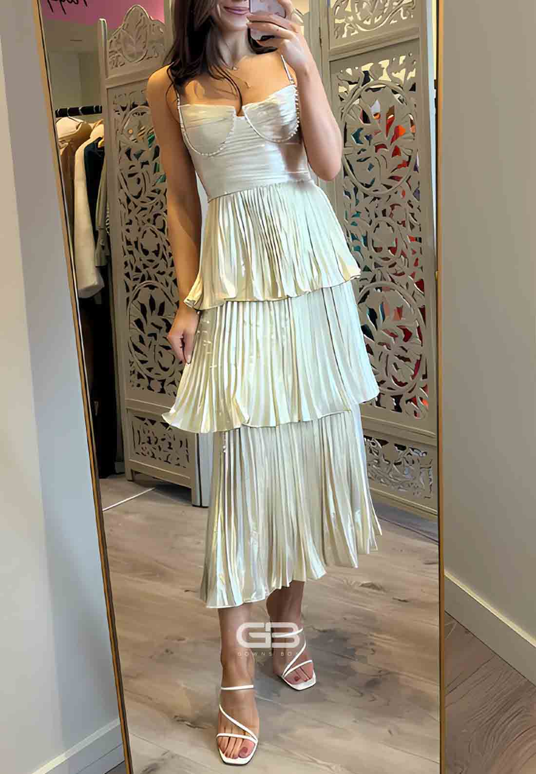 Red Spaghetti Straps Beading Sweetheart Mermaid Evening Gowns With Fea