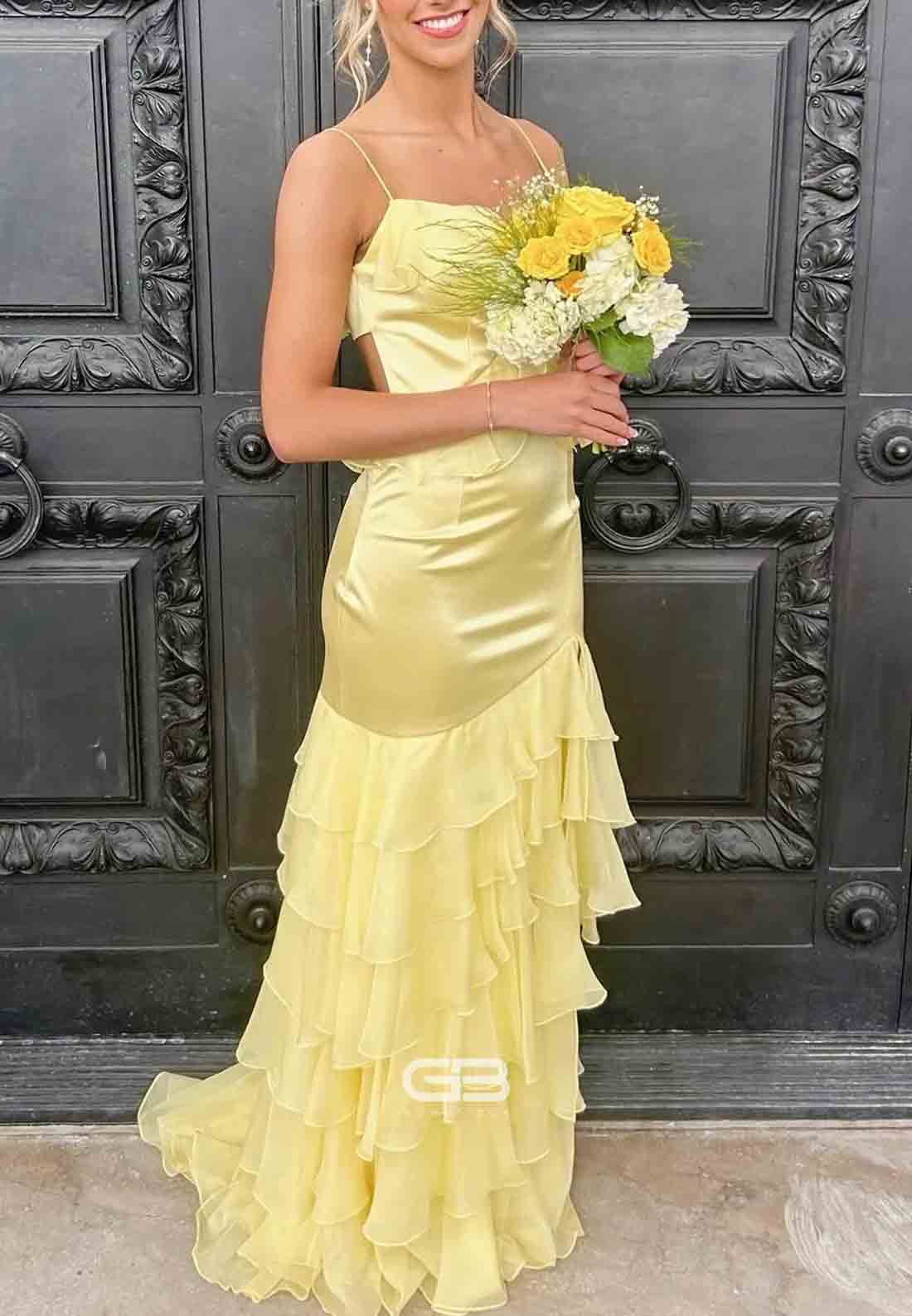 Tie Straps V-Neck Baby Pink Ruched V Back Bust Long Prom Dress