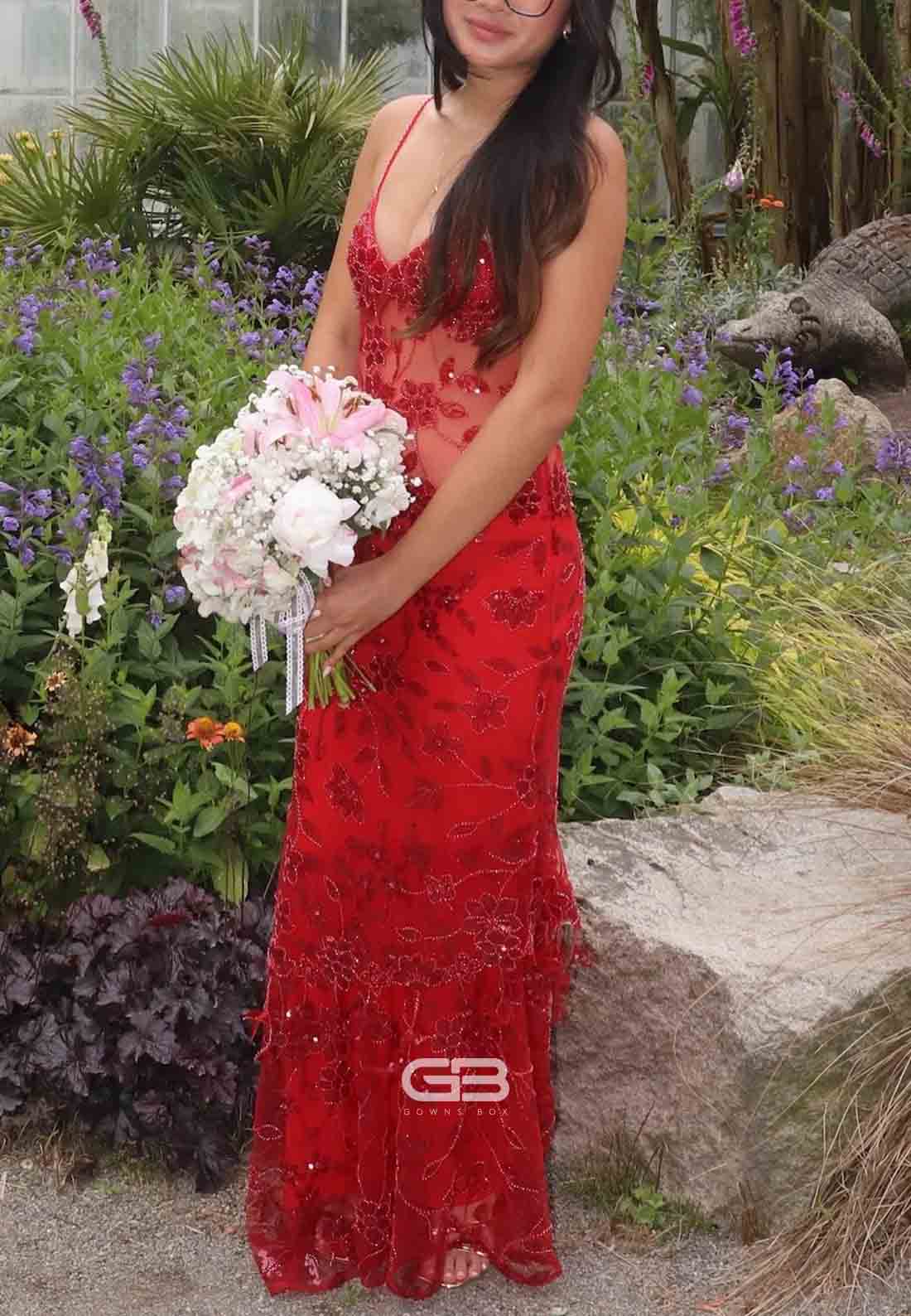 Tie Straps V-Neck Baby Pink Ruched V Back Bust Long Prom Dress