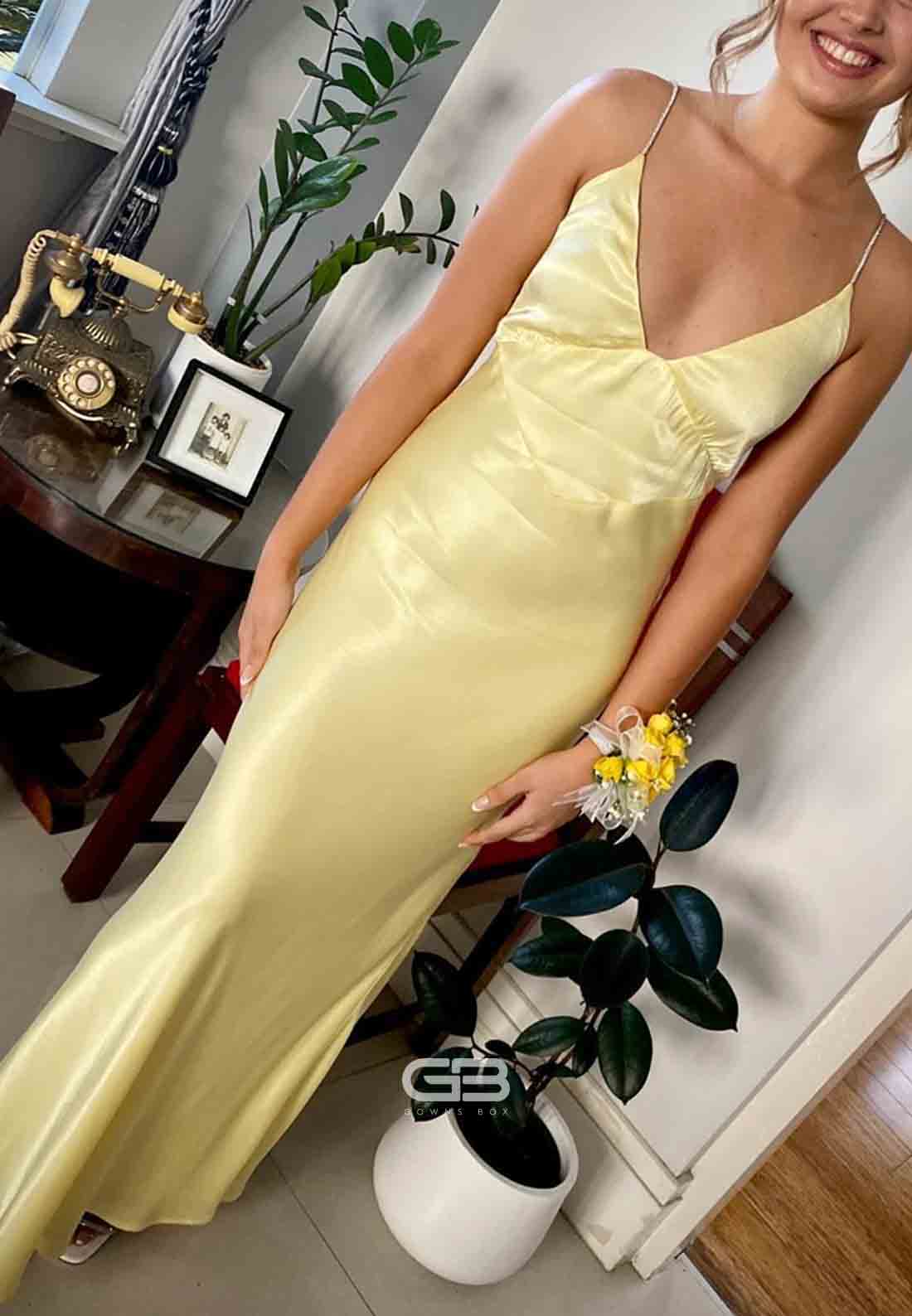 Tie Straps V-Neck Baby Pink Ruched V Back Bust Long Prom Dress