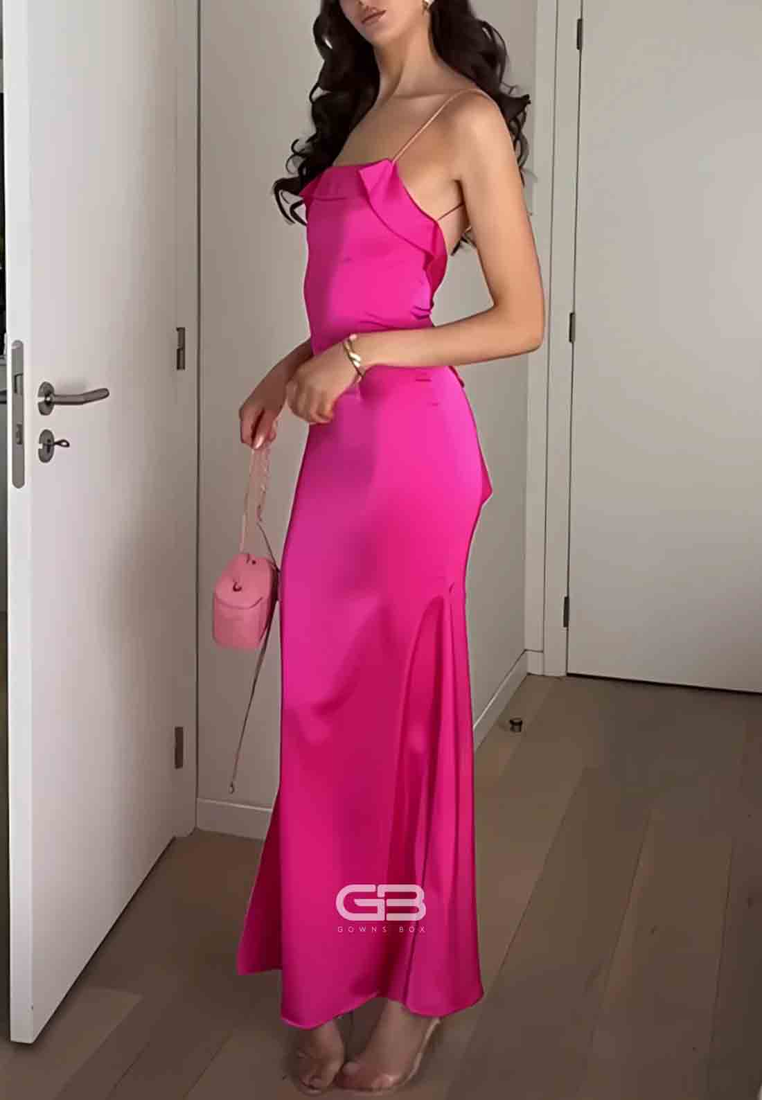 Strapless Column Satin 