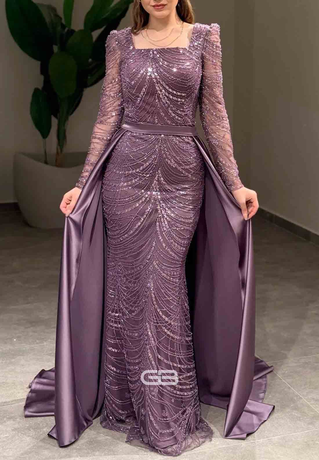 Red Spaghetti Straps Beading Sweetheart Mermaid Evening Gowns With Fea