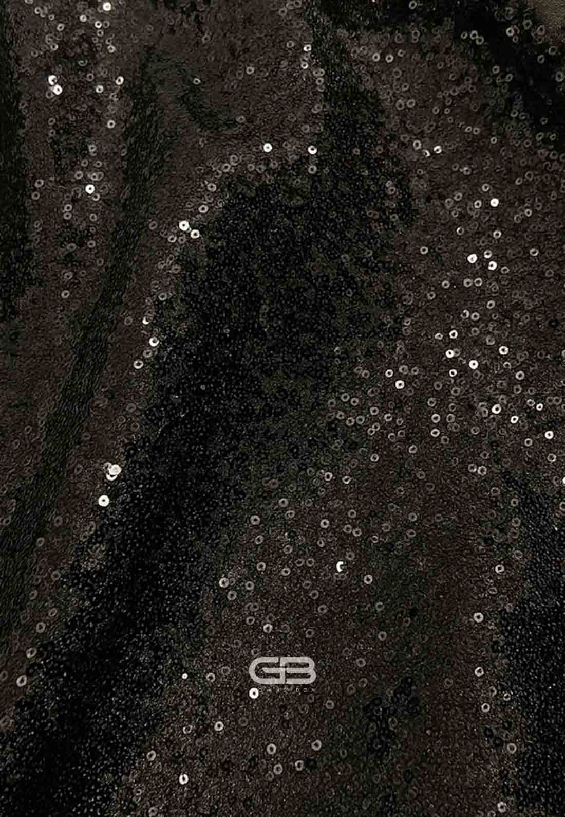 Low V-Neck Floor-Length Trumpet Sequined Evening Gowns with Glitter 