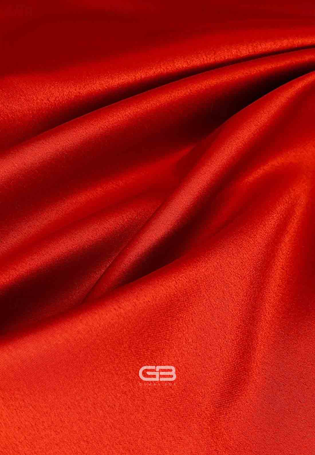 Satin Floor-Length Scoop Long Sleeves Mermaid Evening Gowns