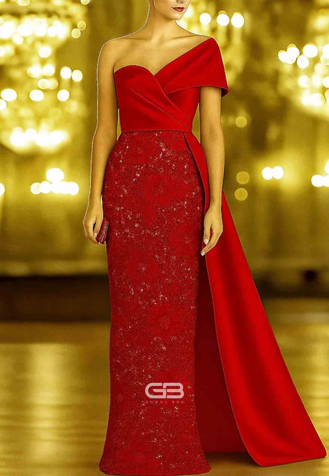 Column with Glitter Embroidery