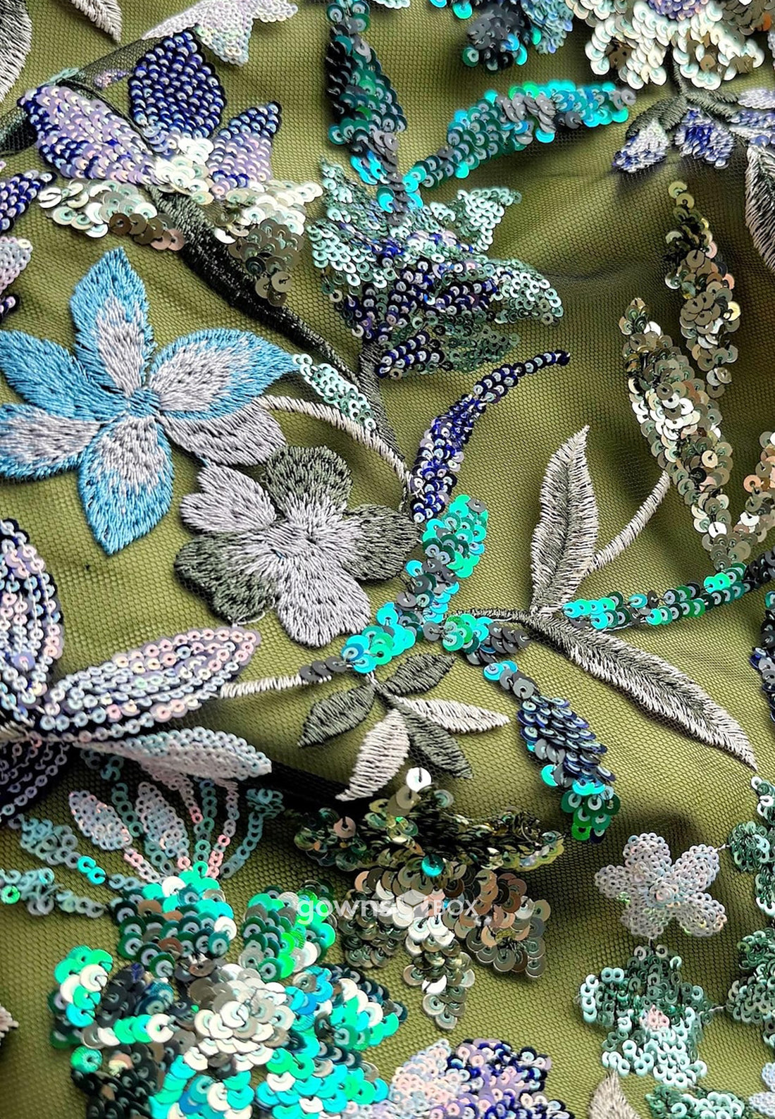 Beading Pleated Pleated 3/4 Sleeve Tea-Length Chiffon A-Line Mother of the Bride Dresses-GownsBox