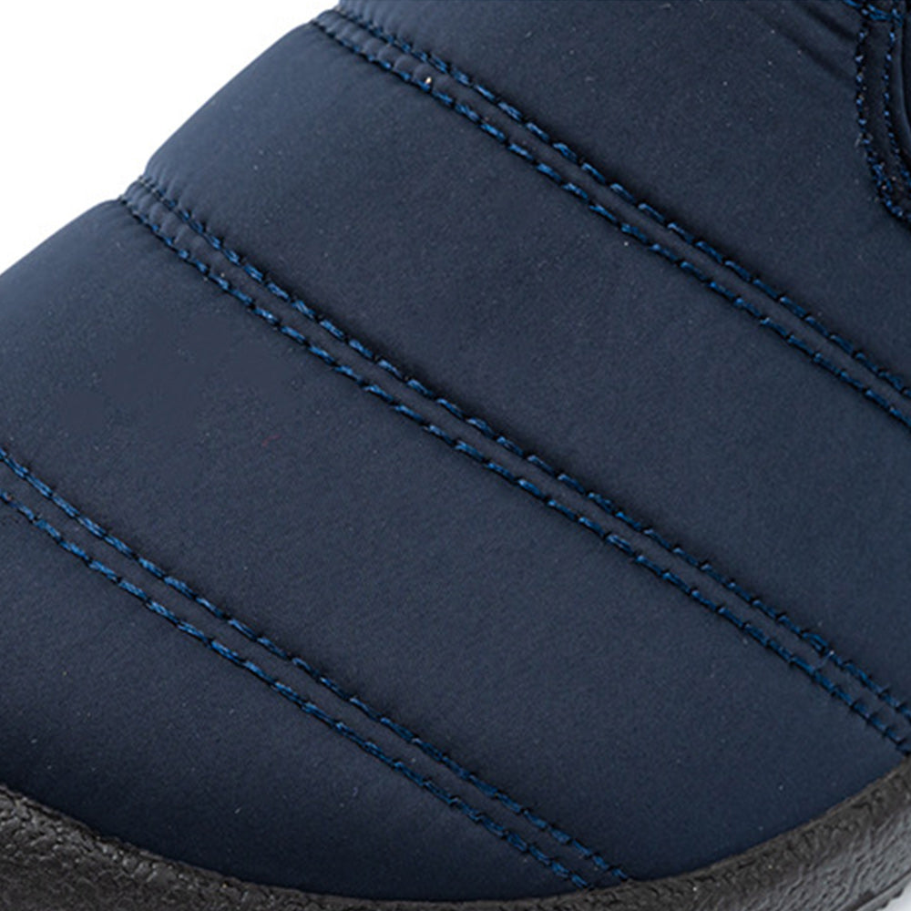 Blauschwan™ Warme wasserdichte Schneestiefel aus Fleece für Damen mit Klettverschluss