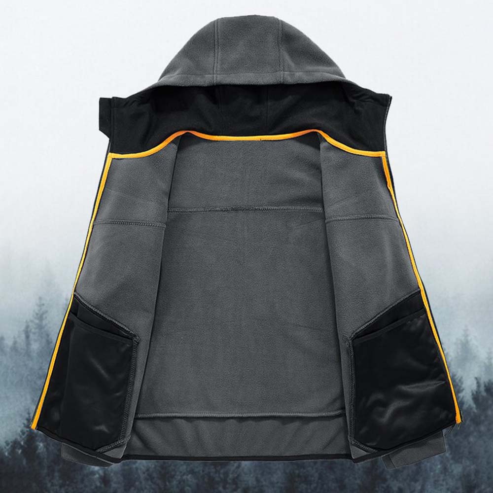 Saphirvogel™ Fleece Einfarbige Herren Outdoor Jacke