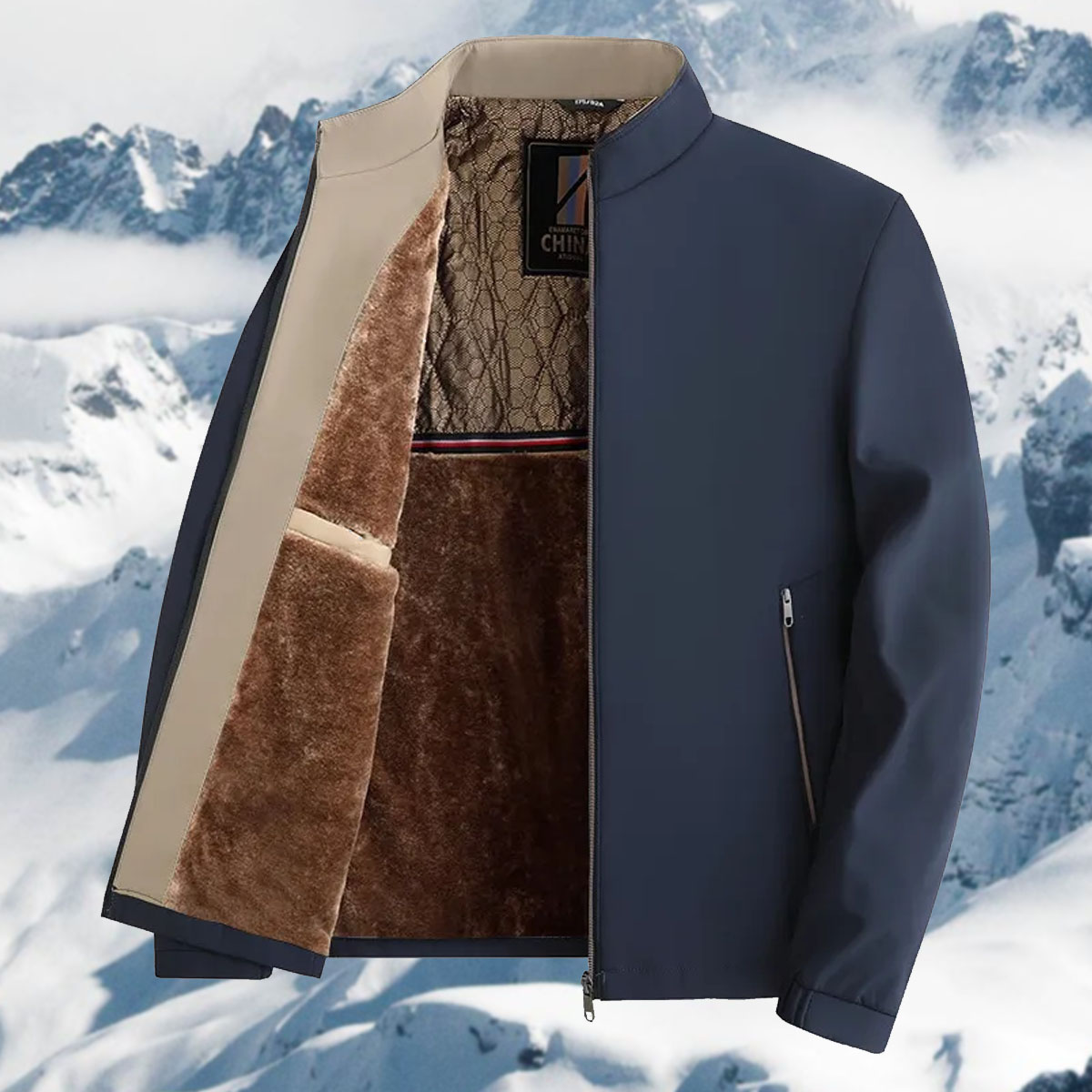 Saphirvogel™ Herren Winter Graphene Warme Jacke