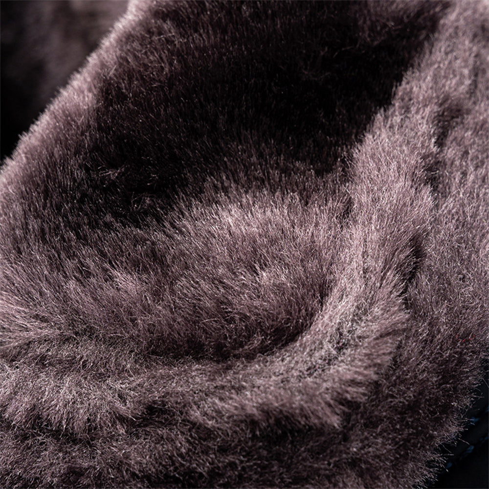 Blauschwan™ Warme wasserdichte Schneestiefel aus Fleece für Damen mit Klettverschluss