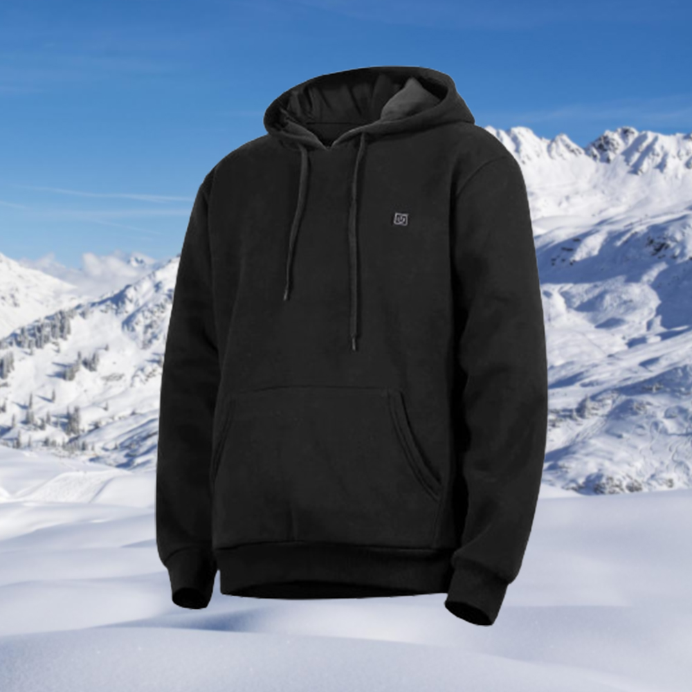 Shobous USB Heated Hooded Pullover Sweatshirt