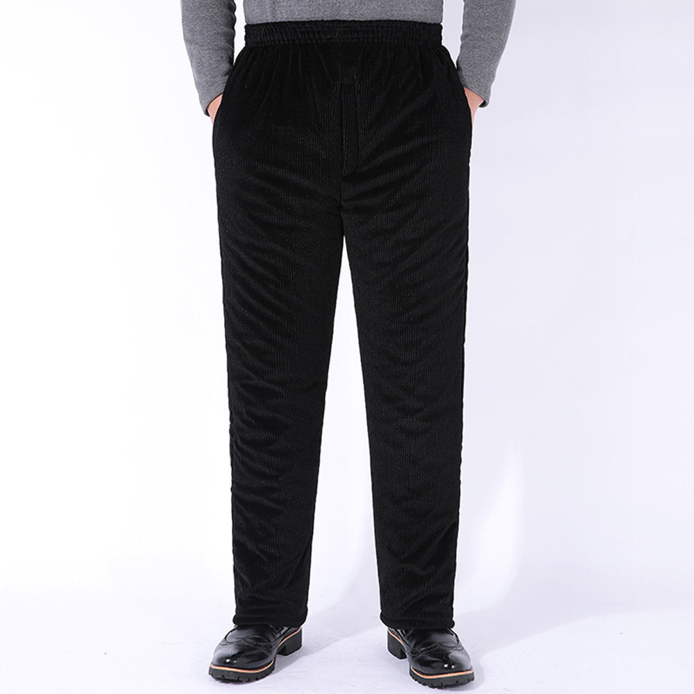 Blauschwan™ Herren Winter Plüsch dicke elastische Taille Cordhosen