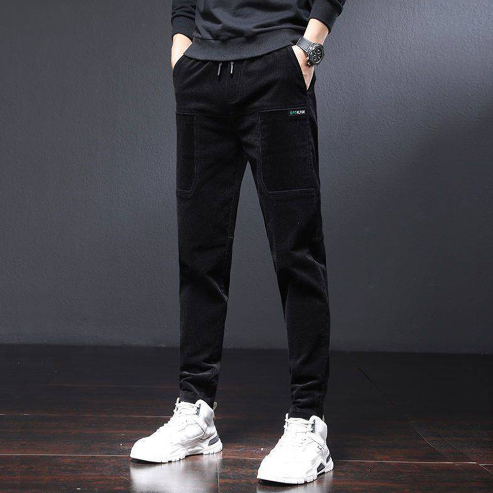 Blauschwan™ Herren Cord Fleece Hose Mit Geradem Bein