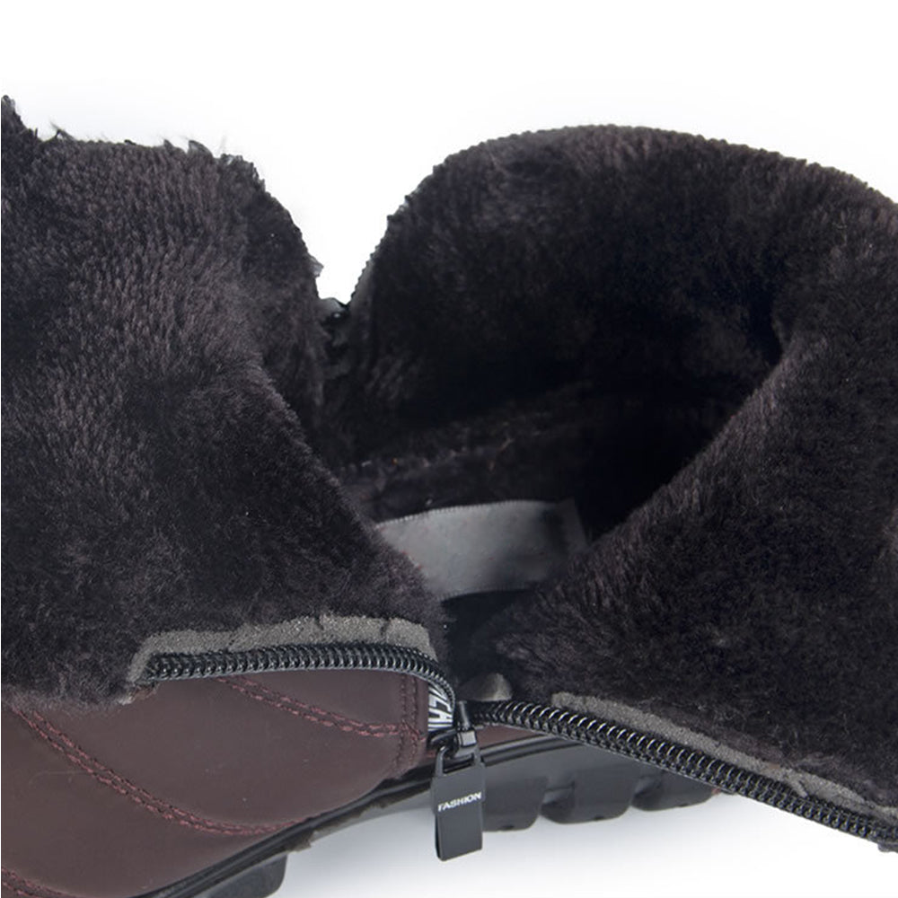 Blauschwan™ Herren Winter Fleece Warm Reißverschluss Schneestiefel