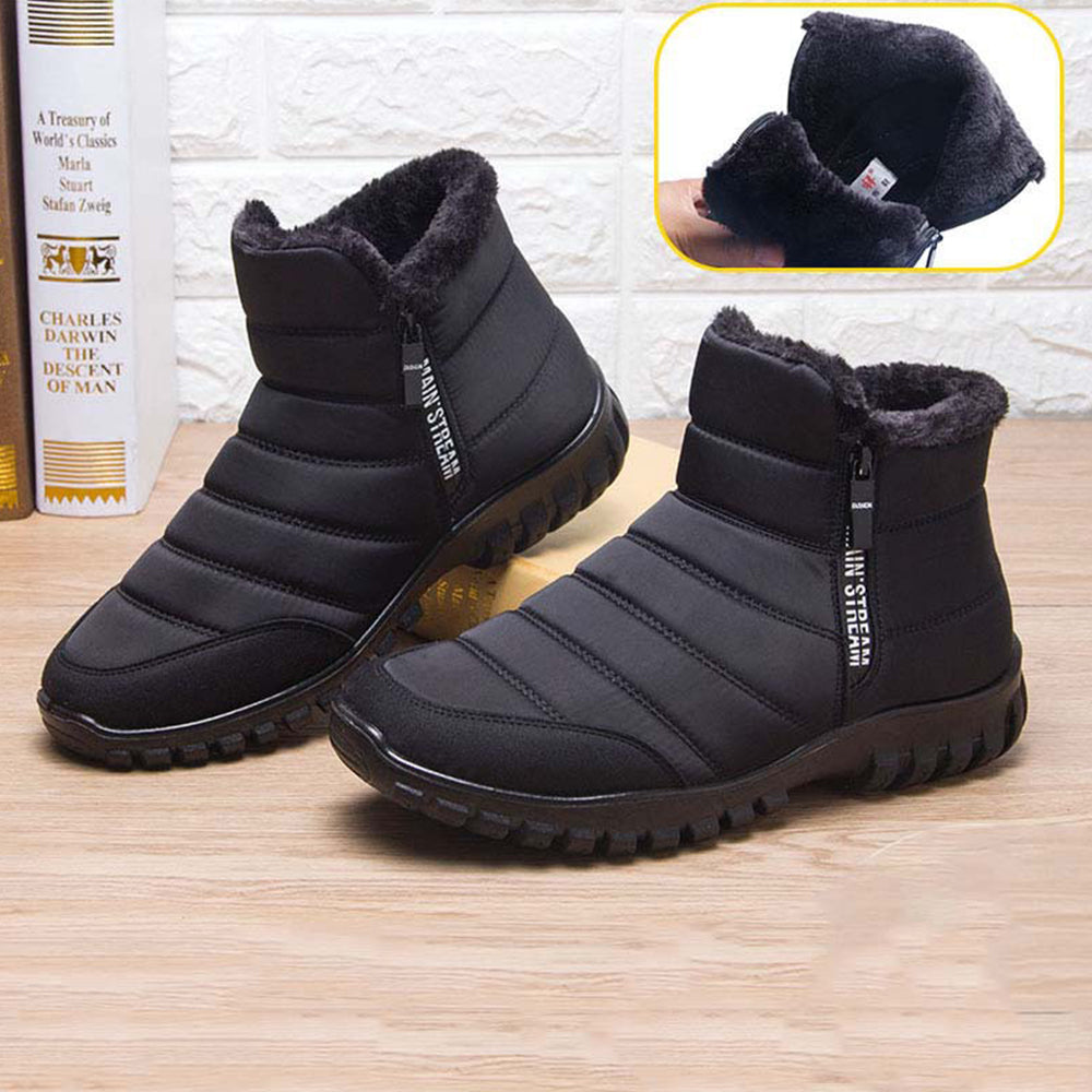 Blauschwan™ Herren Winter Fleece Warm Reißverschluss Schneestiefel