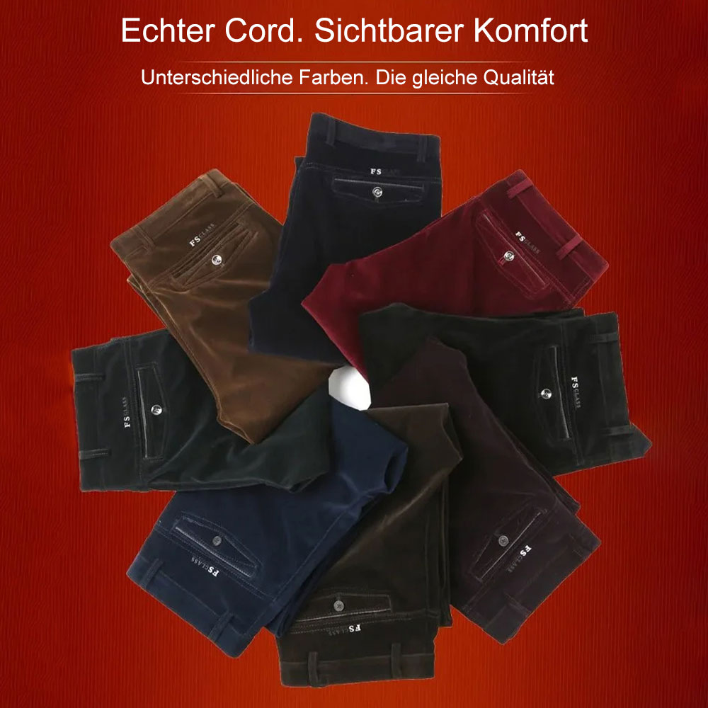 Blauschwan™ Dehnbare gerade lange Cordhose für Männer