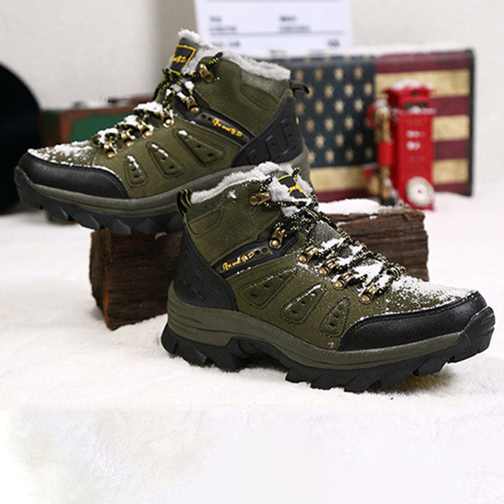 Blauschwan™ Herren Fleece Warm High Top Lace Up Wanderschuhe