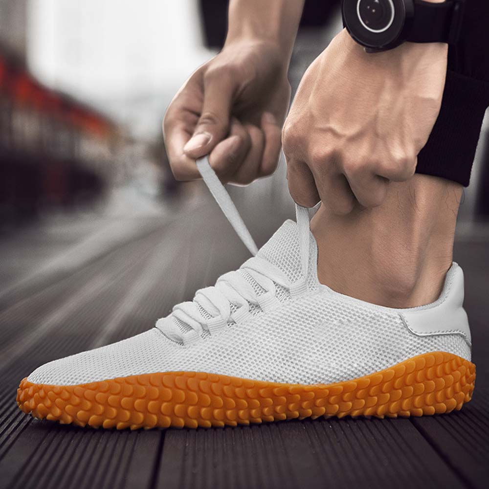 Shobous Men's Flyweave Mesh Casual Shoes