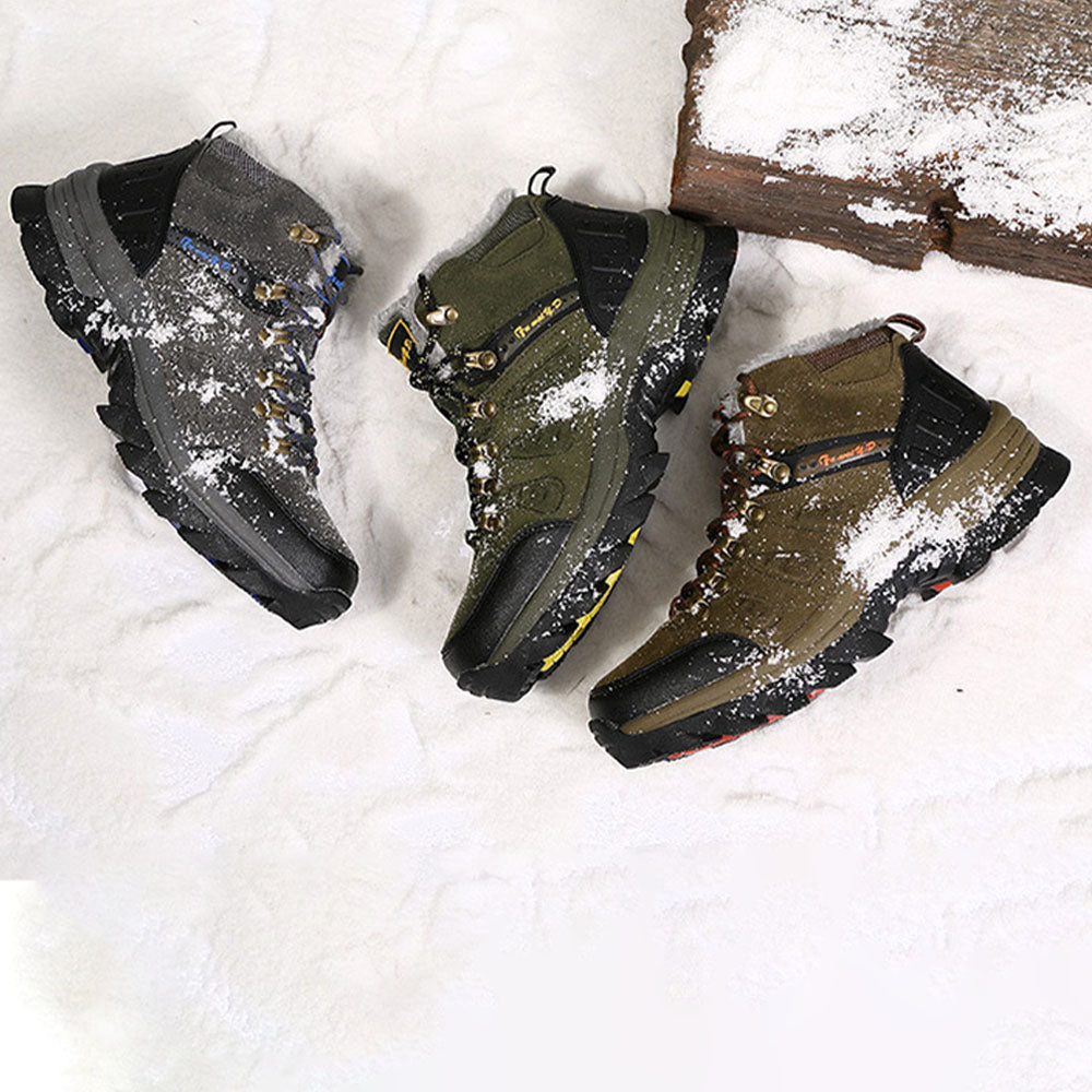 Blauschwan™ Herren Fleece Warm High Top Lace Up Wanderschuhe