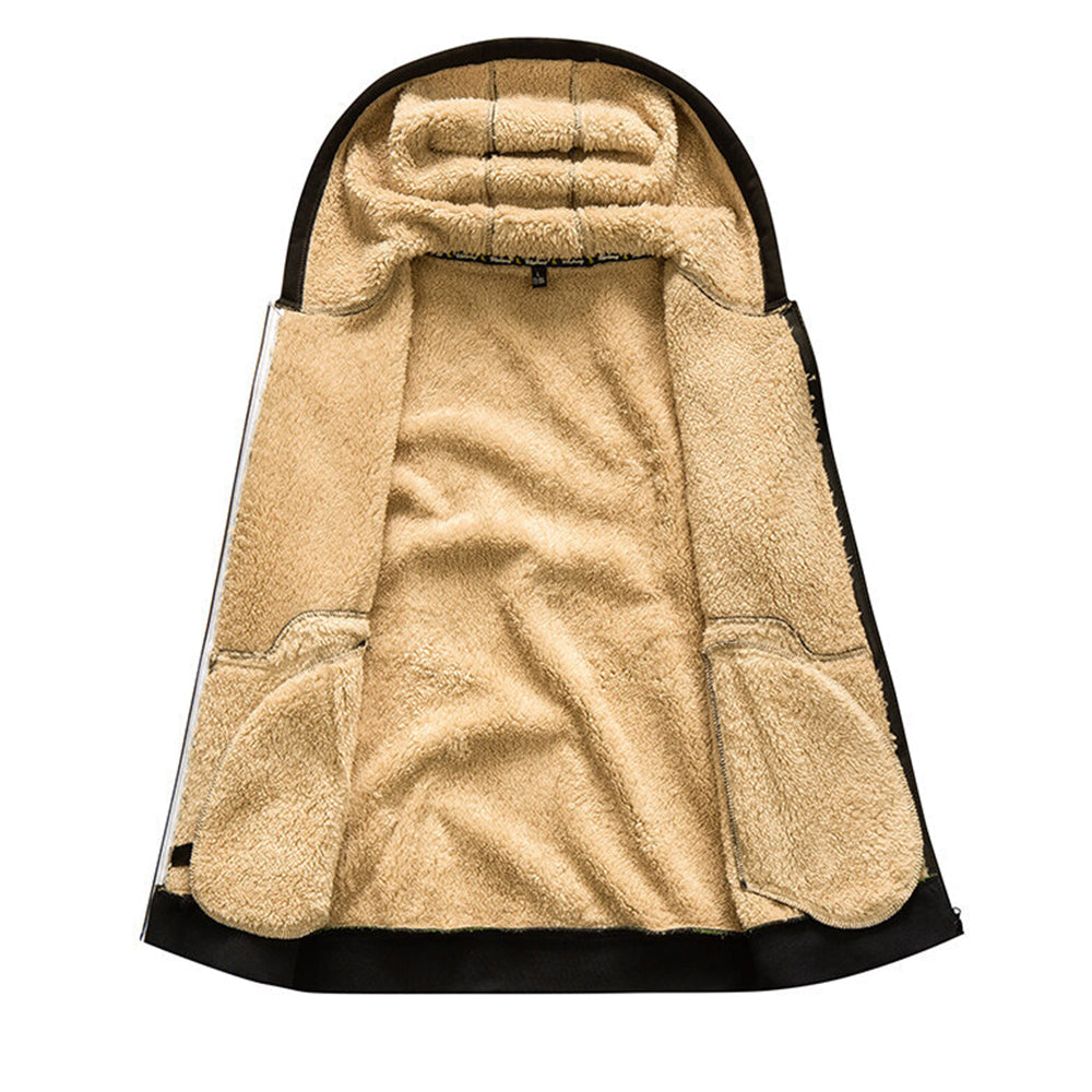 Saphirvogel™ Fleece-Sport-Hoodie mit Reißverschluss