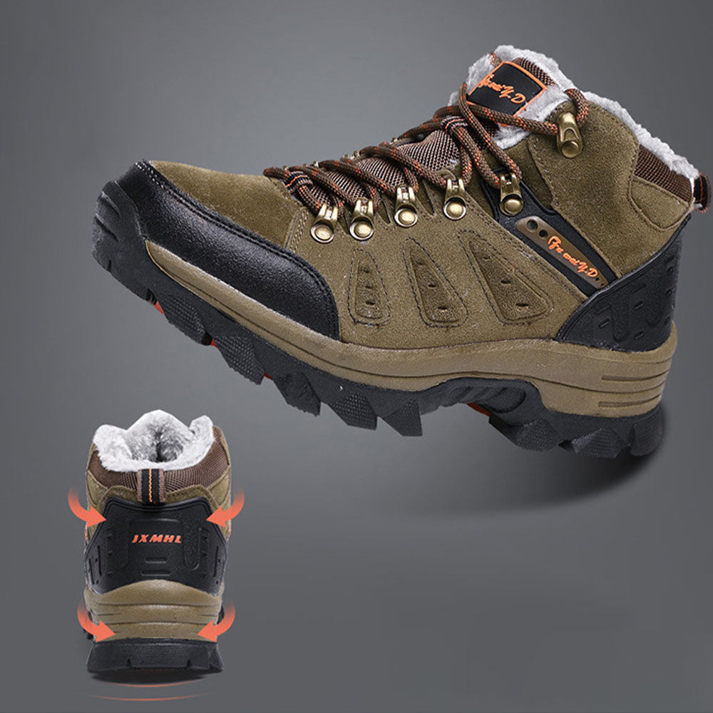 Blauschwan™ Herren Fleece Warm High Top Lace Up Wanderschuhe