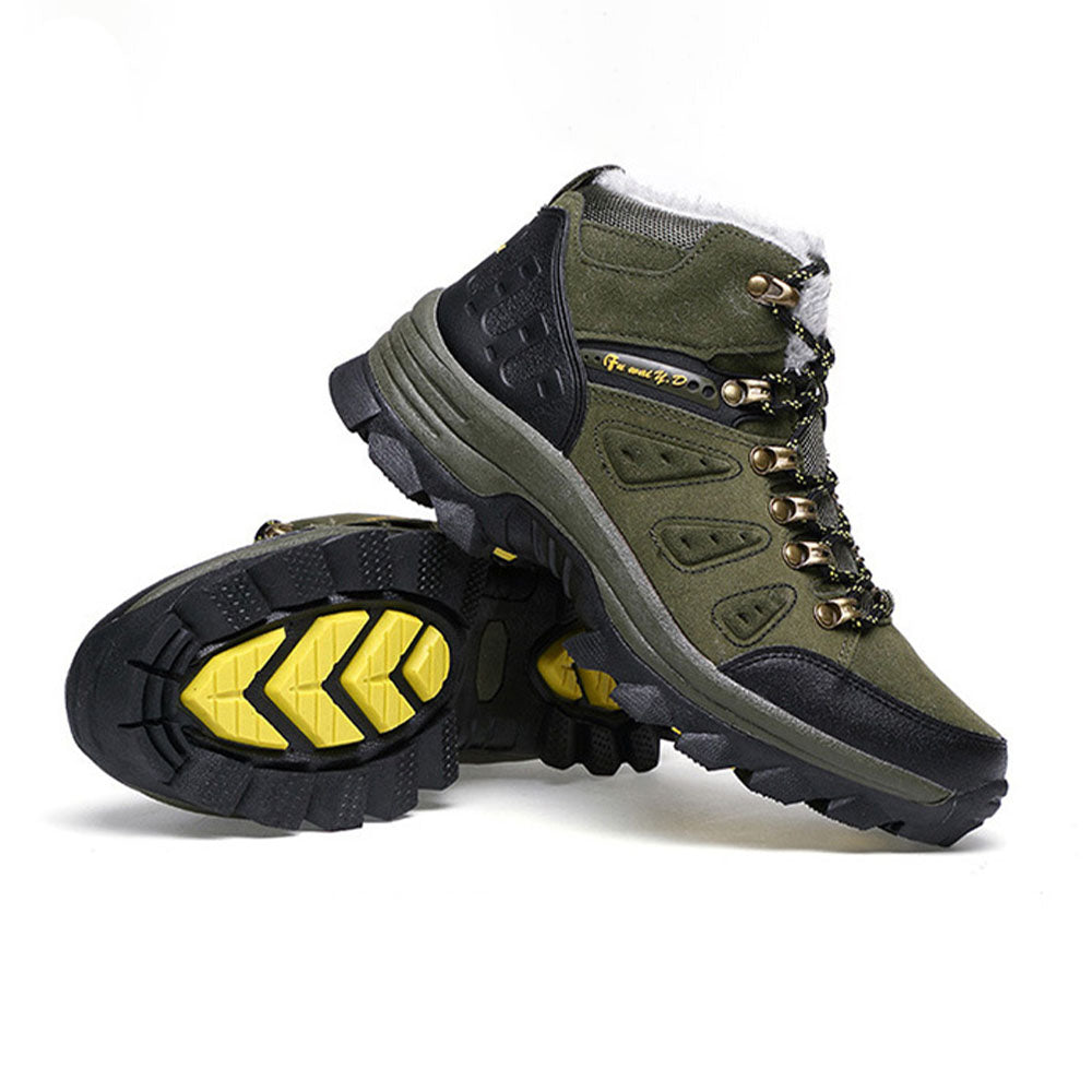 Blauschwan™ Herren Fleece Warm High Top Lace Up Wanderschuhe