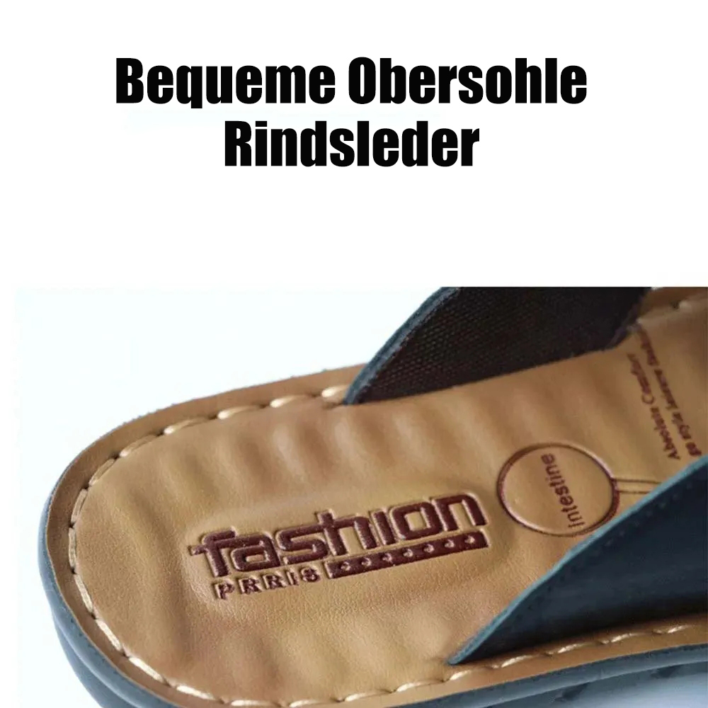 Saphirvogel™ Leder Flip Flops für Männer