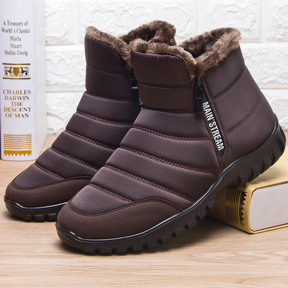 Blauschwan™ Herren Winter Fleece Warm Reißverschluss Schneestiefel