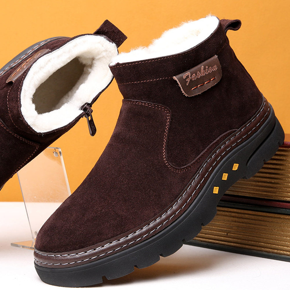 Blauschwan™ Winterschuhe aus Fleece mit rutschfestem Reißverschluss für Herren