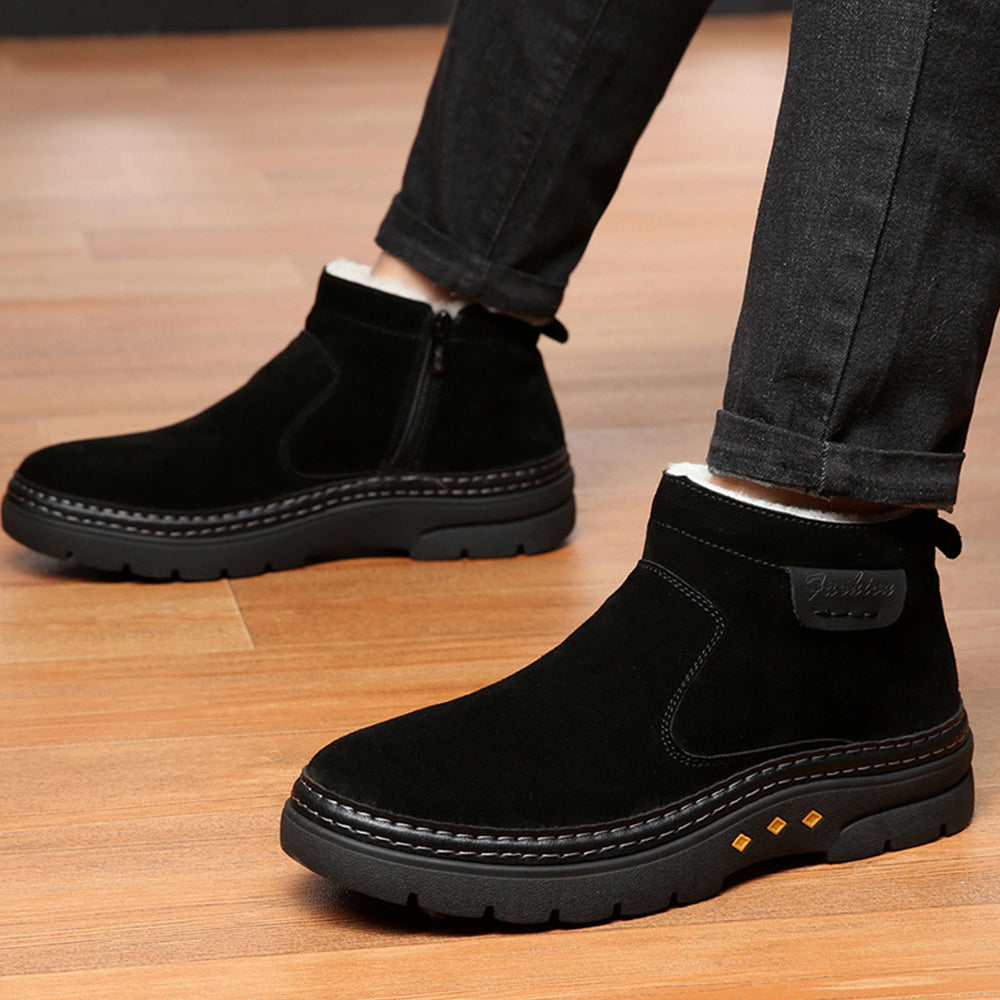 Blauschwan™ Winterschuhe aus Fleece mit rutschfestem Reißverschluss für Herren