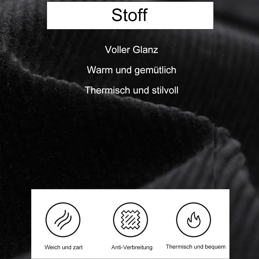 Blauschwan™ Herren Cord Fleece Hose Mit Geradem Bein