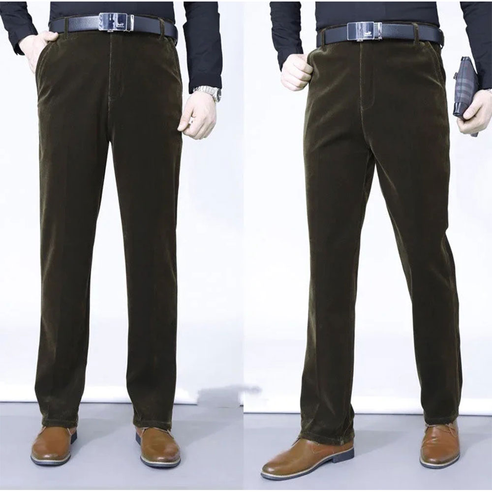 Blauschwan™ Dehnbare gerade lange Cordhose für Männer