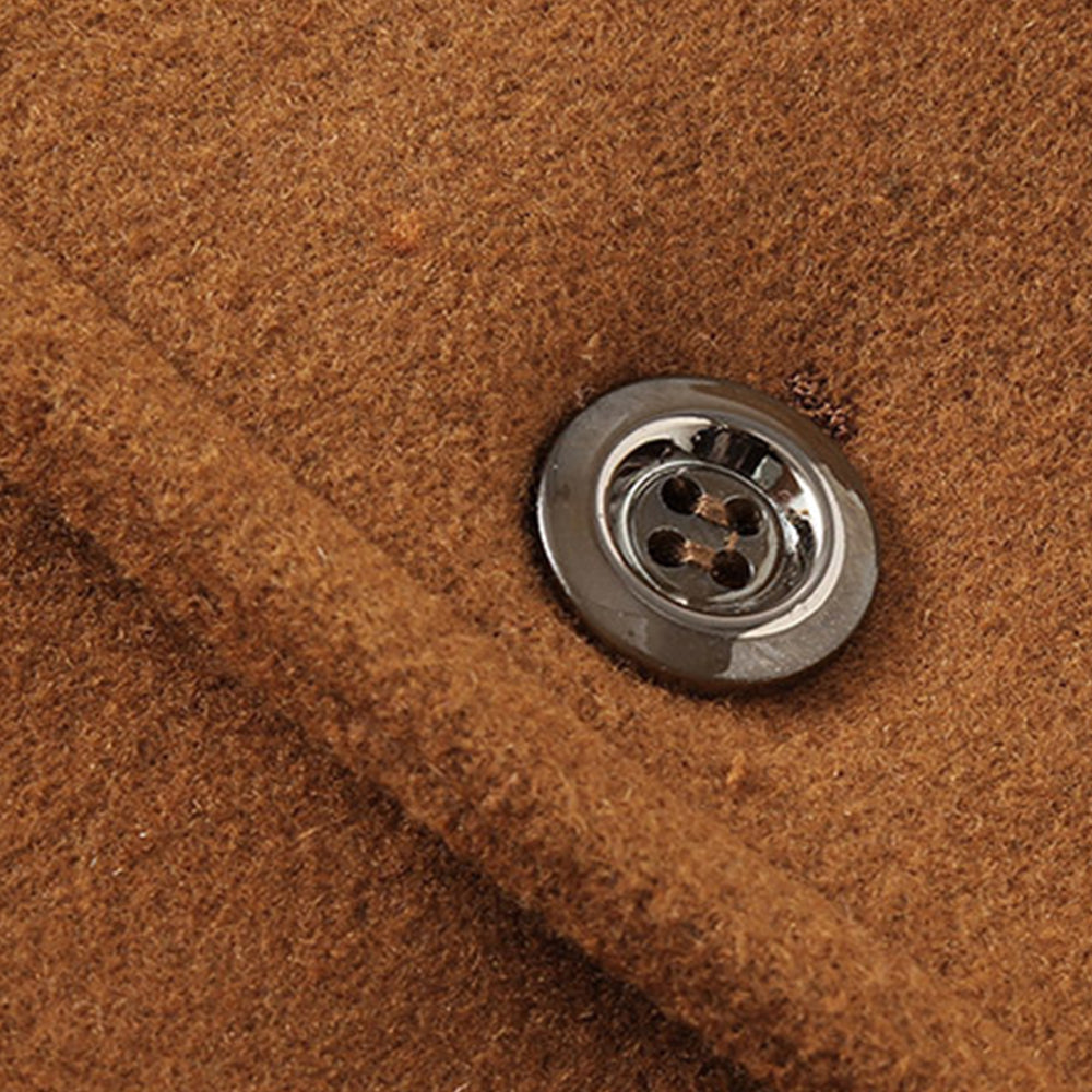 Blauschwan™ Herrenmantel mit abnehmbarem Doppelkragen aus Wolle