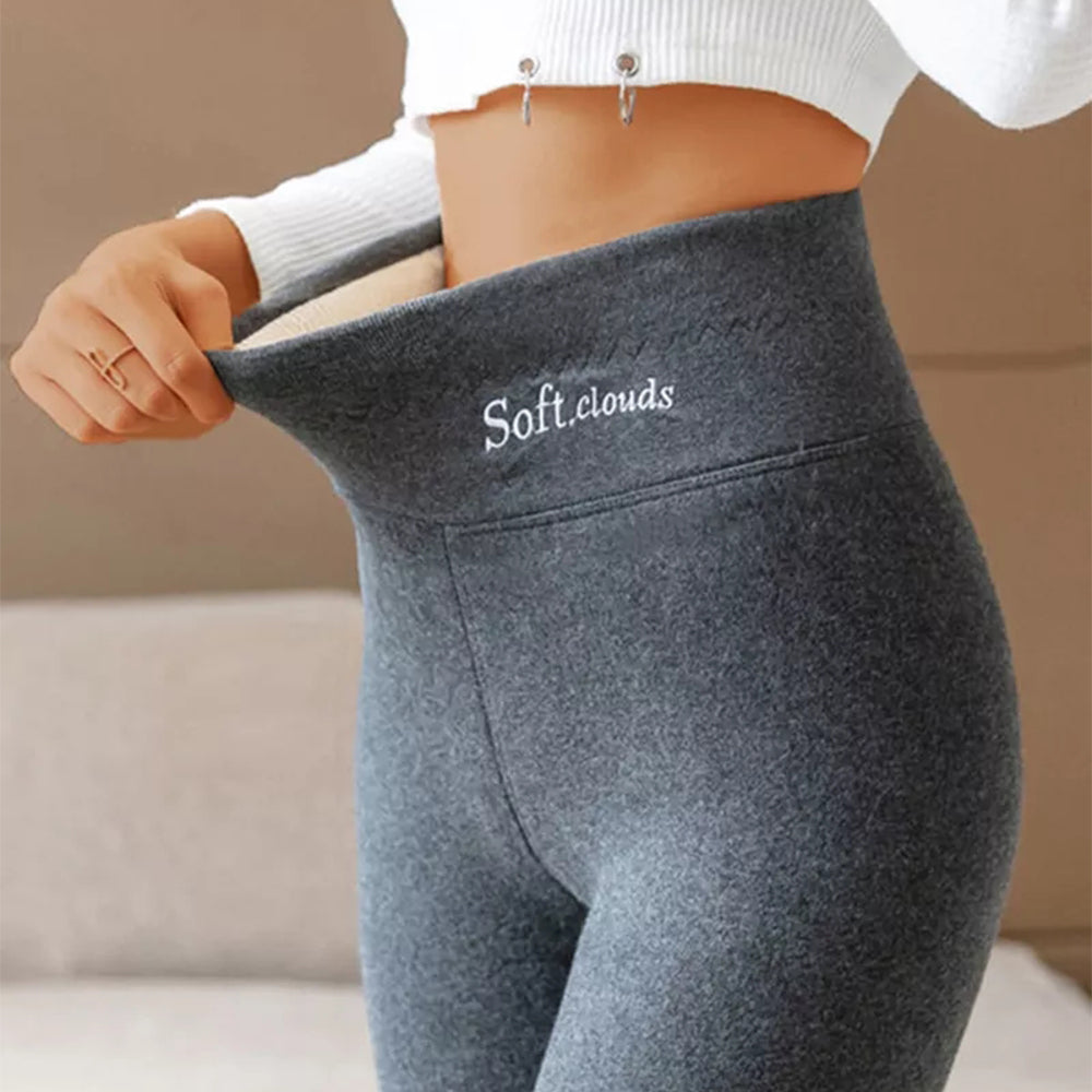 Saphirvogel™ Lässige, warme, mit Fleece gefütterte Leggings für den Winter