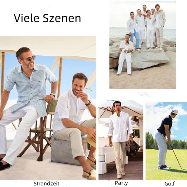 Blauschwan™ Atmungsaktive Leinenhosen für Männer