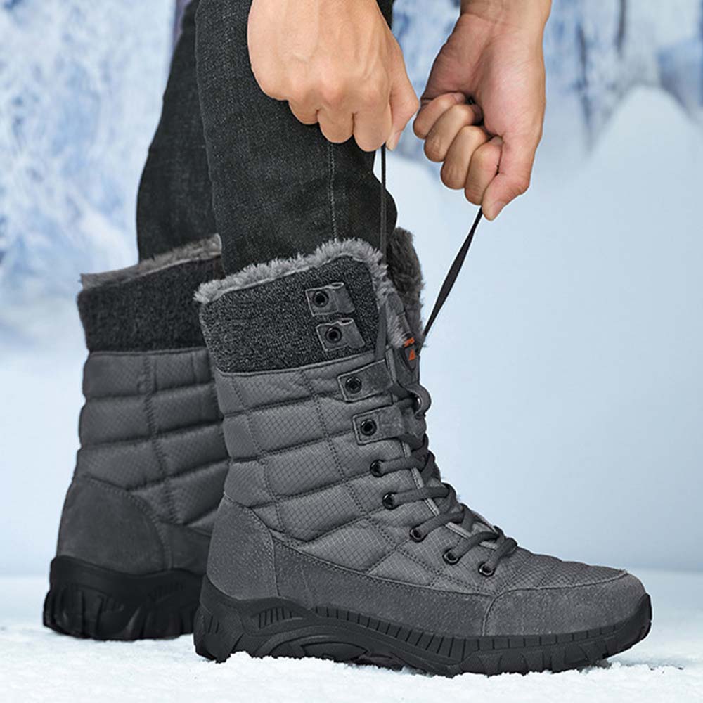 Saphirvogel™ Herren Winter Mid-Calf Pelz Stiefel