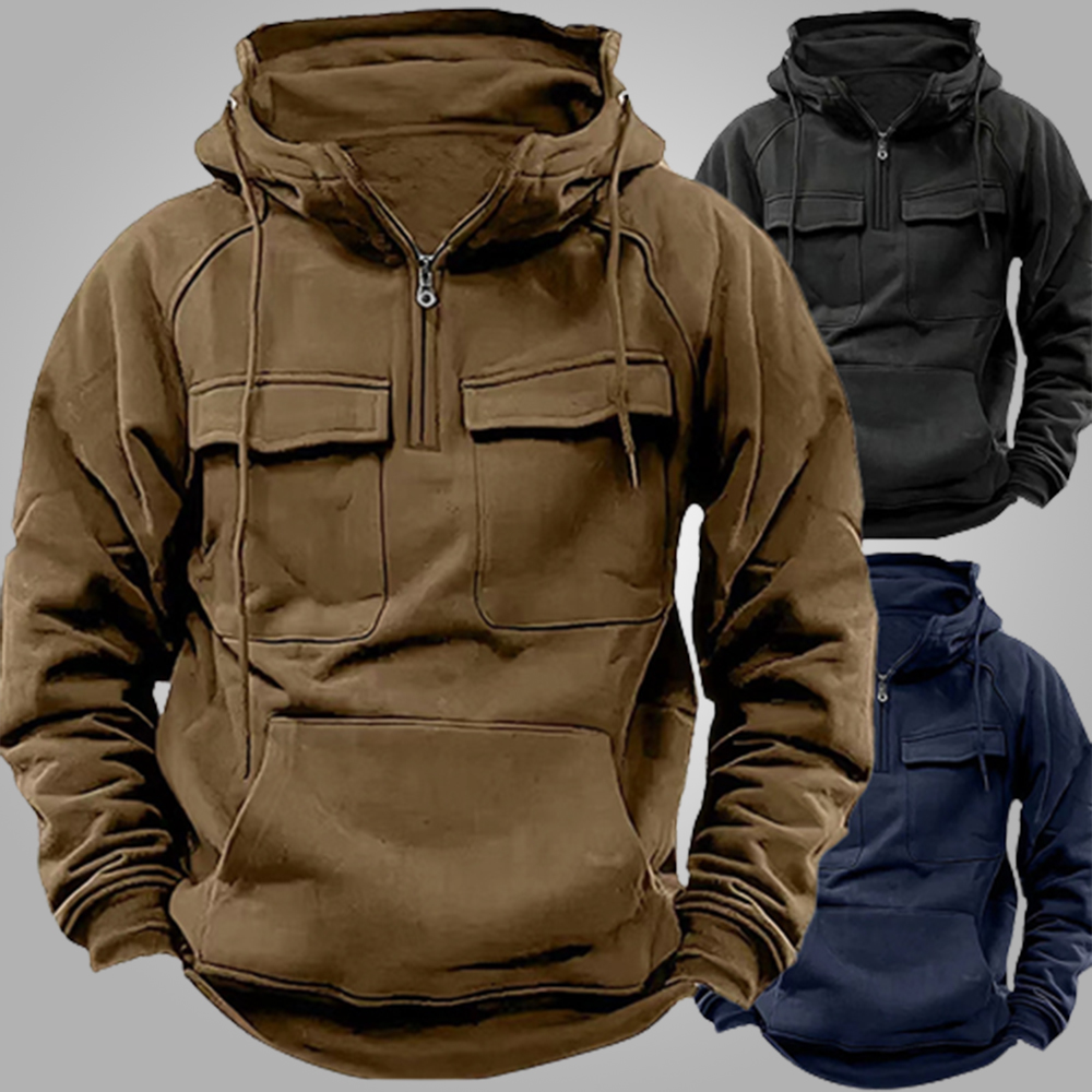 Shobous Men‘s Hoodie Sports Kangaroo Pocket Pullover