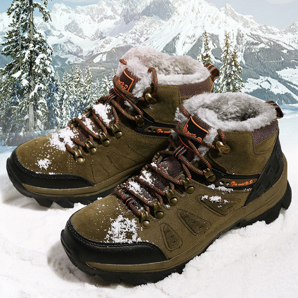 Blauschwan™ Herren Fleece Warm High Top Lace Up Wanderschuhe