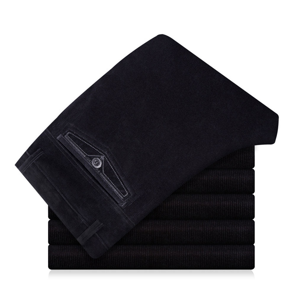Blauschwan™ Dehnbare gerade lange Cordhose für Männer