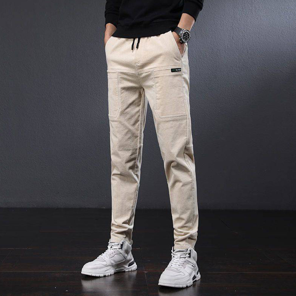 Blauschwan™ Herren Cord Fleece Hose Mit Geradem Bein