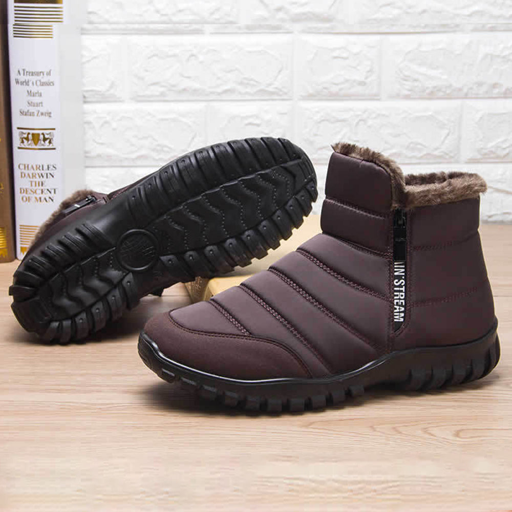 Blauschwan™ Herren Winter Fleece Warm Reißverschluss Schneestiefel