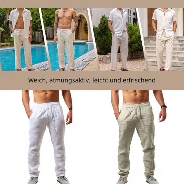 Blauschwan™ Atmungsaktive Leinenhosen für Männer