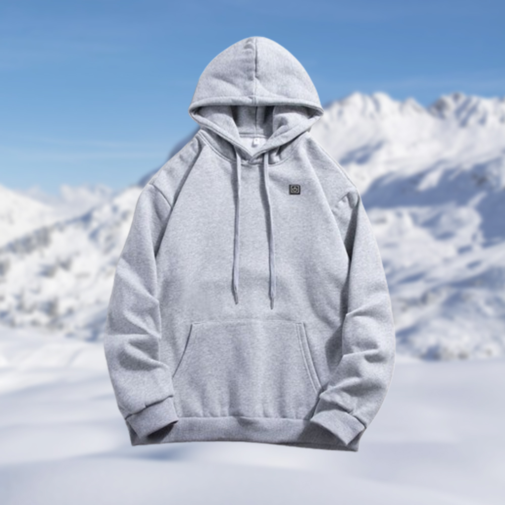 Shobous USB Heated Hooded Pullover Sweatshirt
