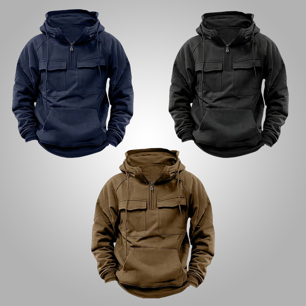 Shobous Men‘s Hoodie Sports Kangaroo Pocket Pullover